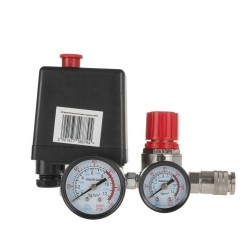 Tlakový spínač pre kompresor 230 V, 2x tlakomer MAR-POL