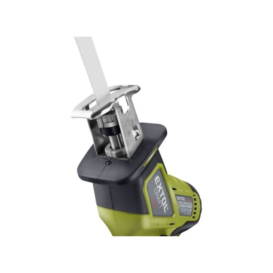 Jednoručná akumulátorová priamočiara píla, 20 V Li-ion, BRUSHLESS, bez akumulátora a nabíjačky EXTOL CRAFT