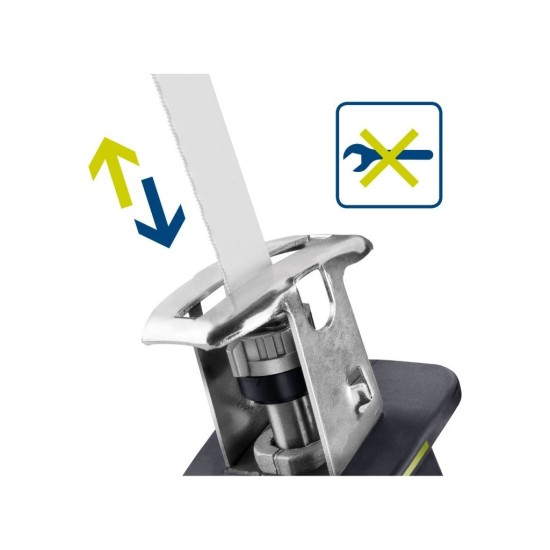 Jednoručná akumulátorová priamočiara píla, 20 V Li-ion, BRUSHLESS, bez akumulátora a nabíjačky EXTOL CRAFT