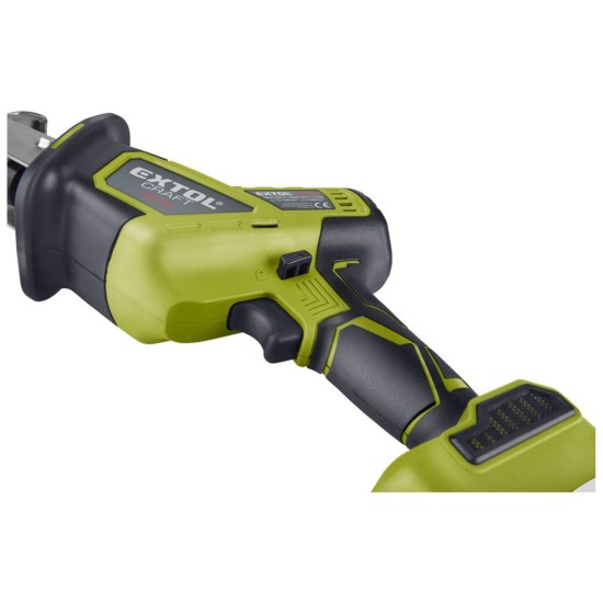 Jednoručná akumulátorová priamočiara píla, 20 V Li-ion, BRUSHLESS, bez akumulátora a nabíjačky EXTOL CRAFT