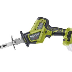 Jednoručná akumulátorová priamočiara píla, 20 V Li-ion, BRUSHLESS, bez akumulátora a nabíjačky EXTOL CRAFT