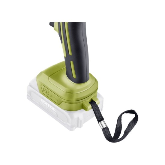 Akumulátorový vŕtací skrutkovač, 20 V Li-ion, BRUSHLESS, bez akumulátora a nabíjačky EXTOL CRAFT