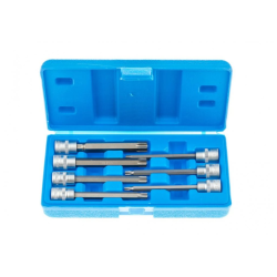 Nástrčné hlavice TORX 3/8", rozmery T25 - T60, predĺžené 110 mm, sada 7 ks SATRA Nástrčné hlavice TORX 3/8", rozmery T25 - T60, predĺžené 110 mm, sada 7 ks SATRA