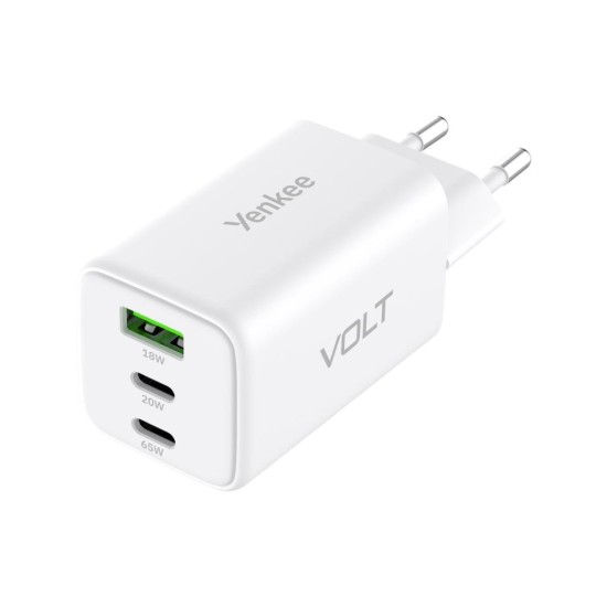 YAC G65 VOLT nabíjačka, 65 W, 3x USB YENKEE YAC G65 VOLT nabíjačka, 65 W, 3x USB YENKEE