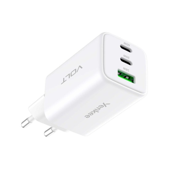 YAC G65 VOLT nabíjačka, 65 W, 3x USB YENKEE YAC G65 VOLT nabíjačka, 65 W, 3x USB YENKEE