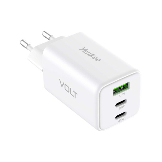 YAC G65 VOLT nabíjačka, 65 W, 3x USB YENKEE YAC G65 VOLT nabíjačka, 65 W, 3x USB YENKEE