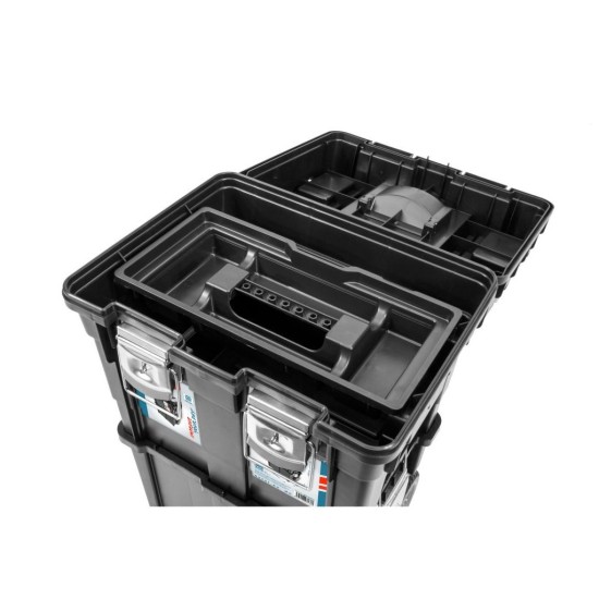 Kufrík na náradie na kolieskach HD LOGIC, 450 x 350 x 645 mm EXTOL PREMIUM