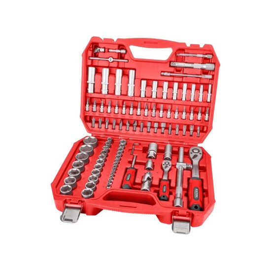 Nástrčné hlavice, 1/4", 1/2", CrV/S2, sada 94 ks EXTOL PREMIUM