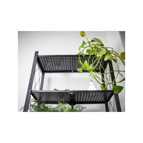 Regály RAW5T polica, kovová, na kolieskach, 4 police, 1630 x 720 x 340 mm, 250 kg