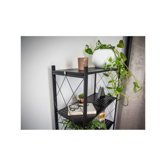 Regály RAW5T polica, kovová, na kolieskach, 4 police, 1630 x 720 x 340 mm, 250 kg