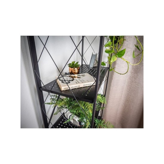 Regály RAW5T polica, kovová, na kolieskach, 4 police, 1630 x 720 x 340 mm, 250 kg