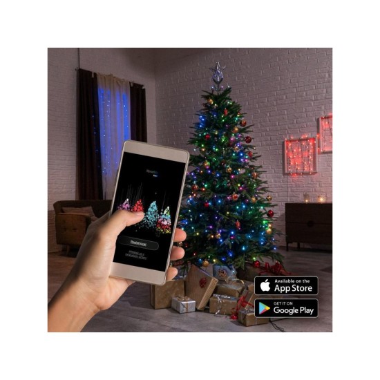 Inteligentná WiFi retiazka RXL 379, farebná, mikroježko, s efektmi, 120 LED RETLUX Inteligentná WiFi retiazka RXL 379, farebná, mikroježko, s efektmi, 120 LED RETLUX