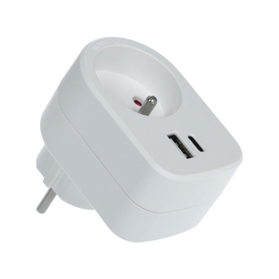 Zásuvka s 2xUSB RPC 70 WH, 5 V / 2100 mA RETLUX Zásuvka s 2xUSB RPC 70 WH, 5 V / 2100 mA RETLUX