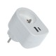 Zásuvka s 2xUSB RPC 70 WH, 5 V / 2100 mA RETLUX Zásuvka s 2xUSB RPC 70 WH, 5 V / 2100 mA RETLUX