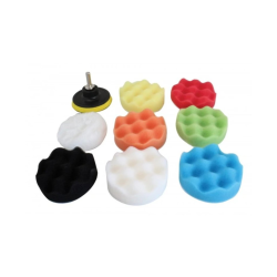 Leštiace kotúče 80 mm, uchytenie na vŕtačku M10x2, sada 9 kusov SATRA Leštiace kotúče 80 mm, uchytenie na vŕtačku M10x2, sada 9 kusov SATRA