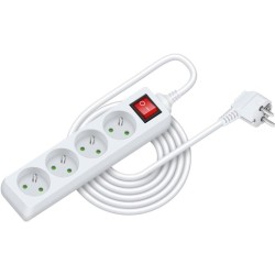 Predlžovacia zásuvka RPC 26, 5 m, 4 zásuvky, 3 x 1,0 mm² WS RETLUX