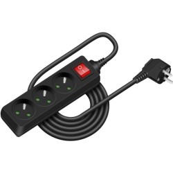 Prodlužovací přívod RPC 20B, 3 m, 3 zásuvky, 3 x 1,0 mm² WS RETLUX