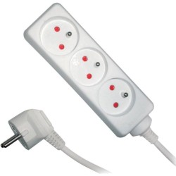 Predlžovací kábel RPC 03, 3 m, 3 zásuvky, 3 x 1,0 mm² RETLUX Predlžovací kábel RPC 03, 3 m, 3 zásuvky, 3 x 1,0 mm² RETLUX