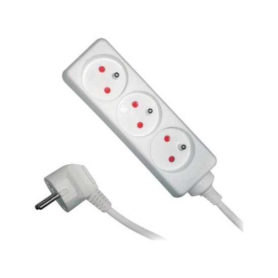Predlžovací kábel RPC 03, 3 m, 3 zásuvky, 3 x 1,0 mm² RETLUX Predlžovací kábel RPC 03, 3 m, 3 zásuvky, 3 x 1,0 mm² RETLUX