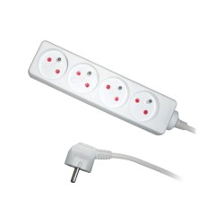 Predlžovací kábel RPC 08, 3 m, 4 zásuvky, 3 x 1,0 mm² RETLUX