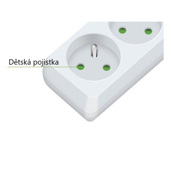 Predlžovací kábel RPC 08, 3 m, 4 zásuvky, 3 x 1,0 mm² RETLUX Predlžovací kábel RPC 08, 3 m, 4 zásuvky, 3 x 1,0 mm² RETLUX
