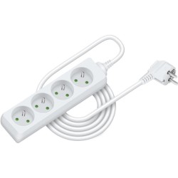 Predlžovací kábel RPC 08, 3 m, 4 zásuvky, 3 x 1,0 mm² RETLUX