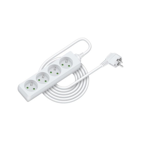 Predlžovací kábel RPC 09, 5 m, 4 zásuvky, 3 x 1,0 mm² RETLUX Predlžovací kábel RPC 09, 5 m, 4 zásuvky, 3 x 1,0 mm² RETLUX