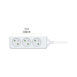Predlžovací kábel RPC 05, 7 m, 3 zásuvky, 3 x 1,0 mm² RETLUX Predlžovací kábel RPC 05, 7 m, 3 zásuvky, 3 x 1,0 mm² RETLUX