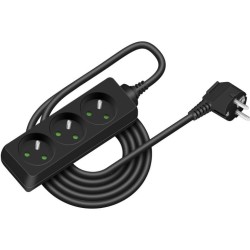 Prodlužovací přívod RPC 03B, 3 m, 3 zásuvky, 3 x 1,0 mm²  RETLUX