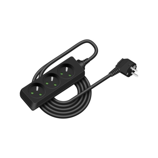 Prodlužovací přívod RPC 03B, 3 m, 3 zásuvky, 3 x 1,0 mm²  RETLUX