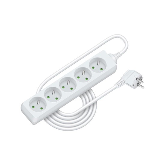 Predlžovací kábel RPC 13, 3 m, 5 zásuviek, 3 x 1,0 mm² RETLUX