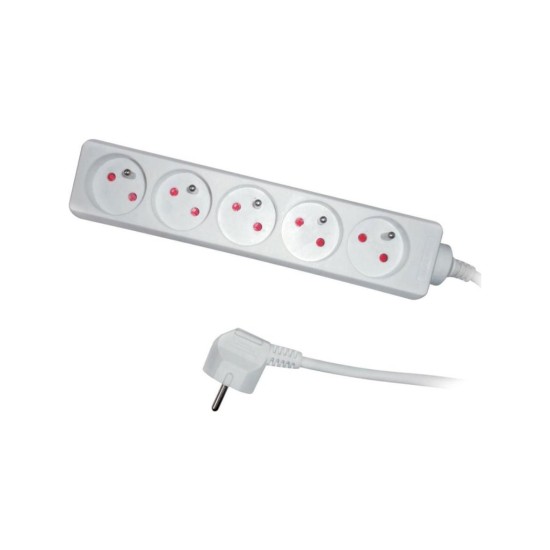Predlžovacia zásuvka RPC 14, 5 m, 5 zásuviek, 3 x 1,0 mm² RETLUX Predlžovacia zásuvka RPC 14, 5 m, 5 zásuviek, 3 x 1,0 mm² RETLUX