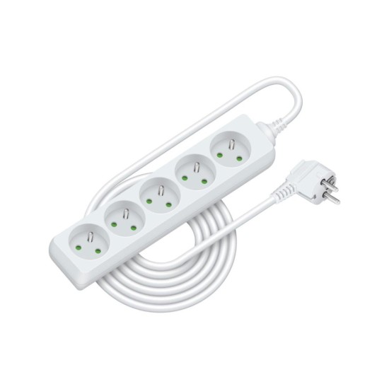 Predlžovacia zásuvka RPC 14, 5 m, 5 zásuviek, 3 x 1,0 mm² RETLUX Predlžovacia zásuvka RPC 14, 5 m, 5 zásuviek, 3 x 1,0 mm² RETLUX
