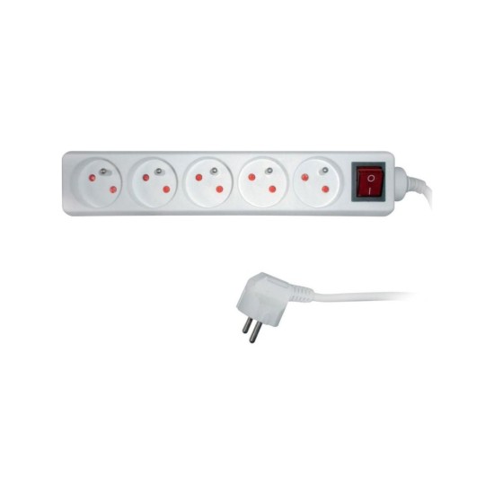 Predlžovací kábel RPC 31, 5 m, 5 zásuviek, 3 x 1,0 mm² WS RETLUX Predlžovací kábel RPC 31, 5 m, 5 zásuviek, 3 x 1,0 mm² WS RETLUX