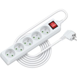 Predlžovací kábel RPC 31, 5 m, 5 zásuviek, 3 x 1,0 mm² WS RETLUX