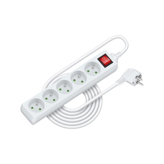 Predlžovací kábel RPC 31, 5 m, 5 zásuviek, 3 x 1,0 mm² WS RETLUX Predlžovací kábel RPC 31, 5 m, 5 zásuviek, 3 x 1,0 mm² WS RETLUX