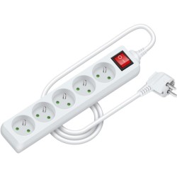 Predlžovací kábel RPC 28, 1,5 m, 5 zásuviek, 3 x 1,0 mm² WS RETLUX Predlžovací kábel RPC 28, 1,5 m, 5 zásuviek, 3 x 1,0 mm² WS RETLUX