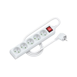 Predlžovací kábel RPC 28, 1,5 m, 5 zásuviek, 3 x 1,0 mm² WS RETLUX Predlžovací kábel RPC 28, 1,5 m, 5 zásuviek, 3 x 1,0 mm² WS RETLUX