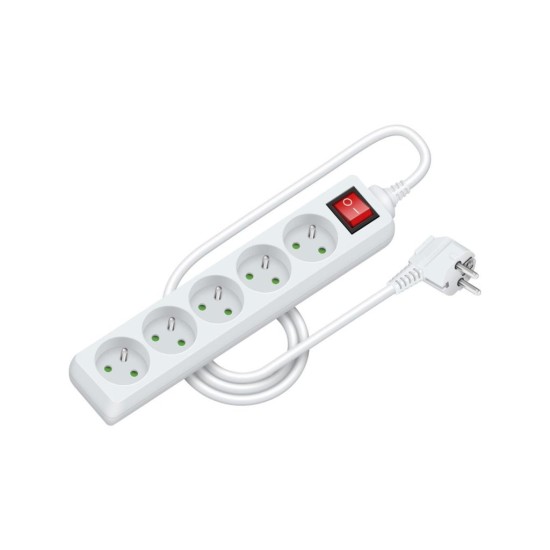 Predlžovací kábel RPC 28, 1,5 m, 5 zásuviek, 3 x 1,0 mm² WS RETLUX