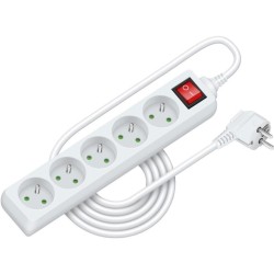 Predlžovací kábel RPC 30, 3 m, 5 zásuviek, 3 x 1,0 mm² WS RETLUX