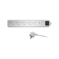 Predlžovací kábel RPC 33, 3 m, 6 zásuviek, 3 x 1,0 mm² WS RETLUX