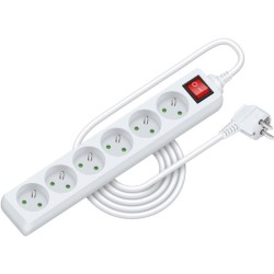 Predlžovací kábel RPC 33, 3 m, 6 zásuviek, 3 x 1,0 mm² WS RETLUX