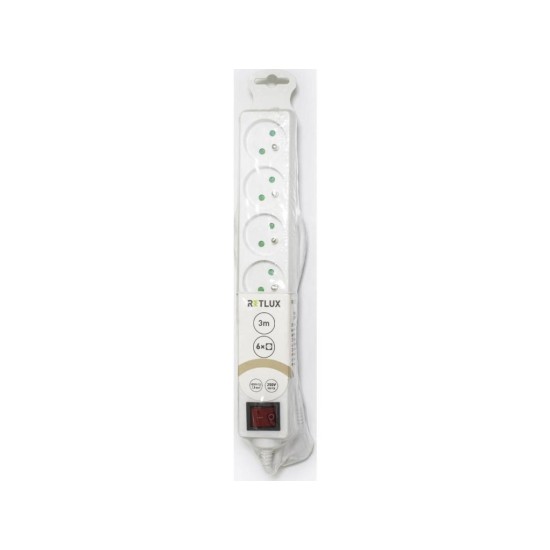 Predlžovací kábel RPC 34, 5 m, 6 zásuviek, 3 x 1,0 mm² WS RETLUX Predlžovací kábel RPC 34, 5 m, 6 zásuviek, 3 x 1,0 mm² WS RETLUX
