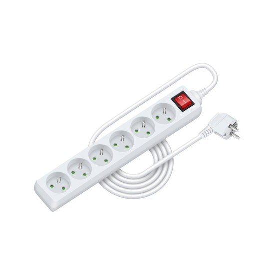 Predlžovací kábel RPC 34, 5 m, 6 zásuviek, 3 x 1,0 mm² WS RETLUX Predlžovací kábel RPC 34, 5 m, 6 zásuviek, 3 x 1,0 mm² WS RETLUX