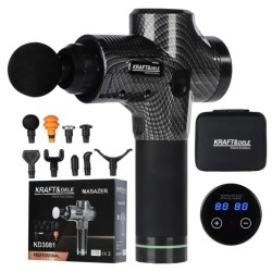 Batériový masážny prístroj na telo, 125 W, 9 hláv KRAFT&DELE