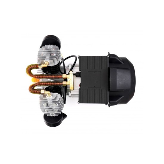 Dvojvalcová kompresorová jednotka, 50 - 150 l, s elektromotorom 230 V - KRAFT&DELE