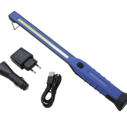 Dielenské svietidlo, úzke, LED COB 3 W, dobíjacie QUATROS Dielenské svietidlo, úzke, LED COB 3 W, dobíjacie QUATROS