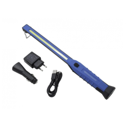 Dielenské svietidlo, úzke, LED COB 3 W, dobíjacie QUATROS Dielenské svietidlo, úzke, LED COB 3 W, dobíjacie QUATROS