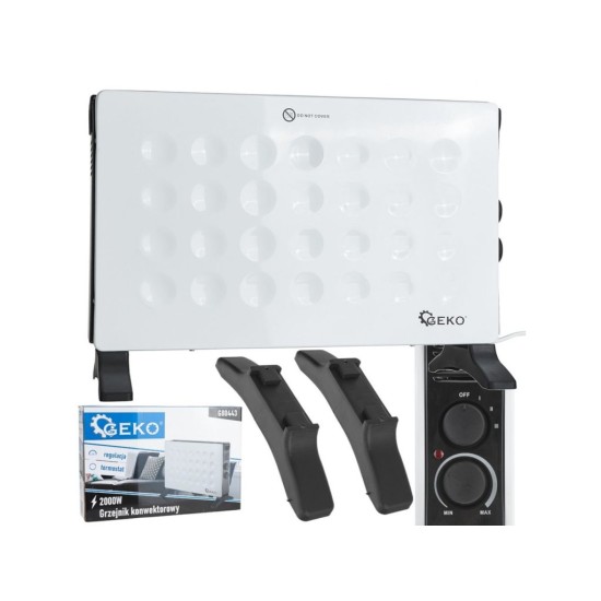 Konvektor s termostatom MODERN, 2000 W, biely GEKO Konvektor s termostatom MODERN, 2000 W, biely GEKO