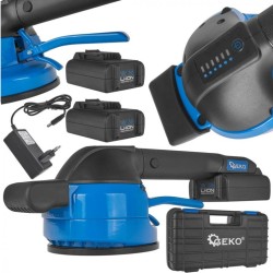 Batériová vibračná prísavka na dlaždice 2x18 V, 2,0 Ah, 120 mm GEKO